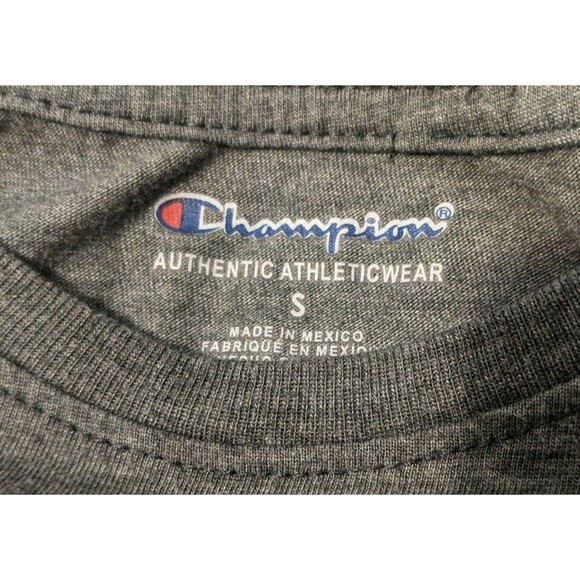 Champion Athleticwear T-Shirt  Women's Size S  Crew Neck Logo Gray Heather Tee - Picture 3 of 5